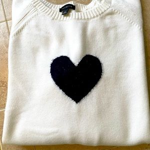 Talbots heart sweater